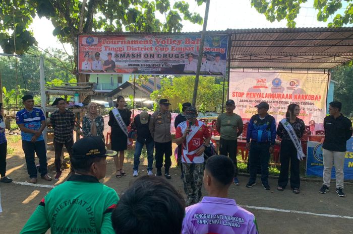 Meriahkan HUT RI Ke-78, Pemkab Empat Lawang Melalui Kecamatan Tebing Tinggi Gelar Turnamen Bola Voli