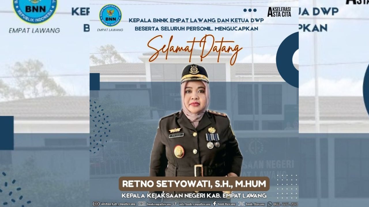 Kepala BNN Empat Lawang Sambut Hangat Kehadiran Kajari Baru Retno Setyowati
