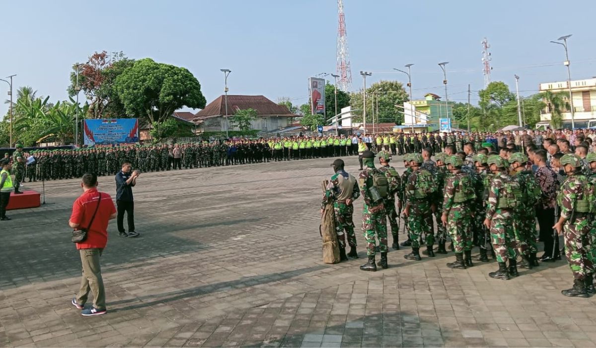 1,000 Aparat Gabungan Di Terjunkan Pengamanan Ketat Menyambut Kunjungan Presiden Joko Widodo di Empat Lawang