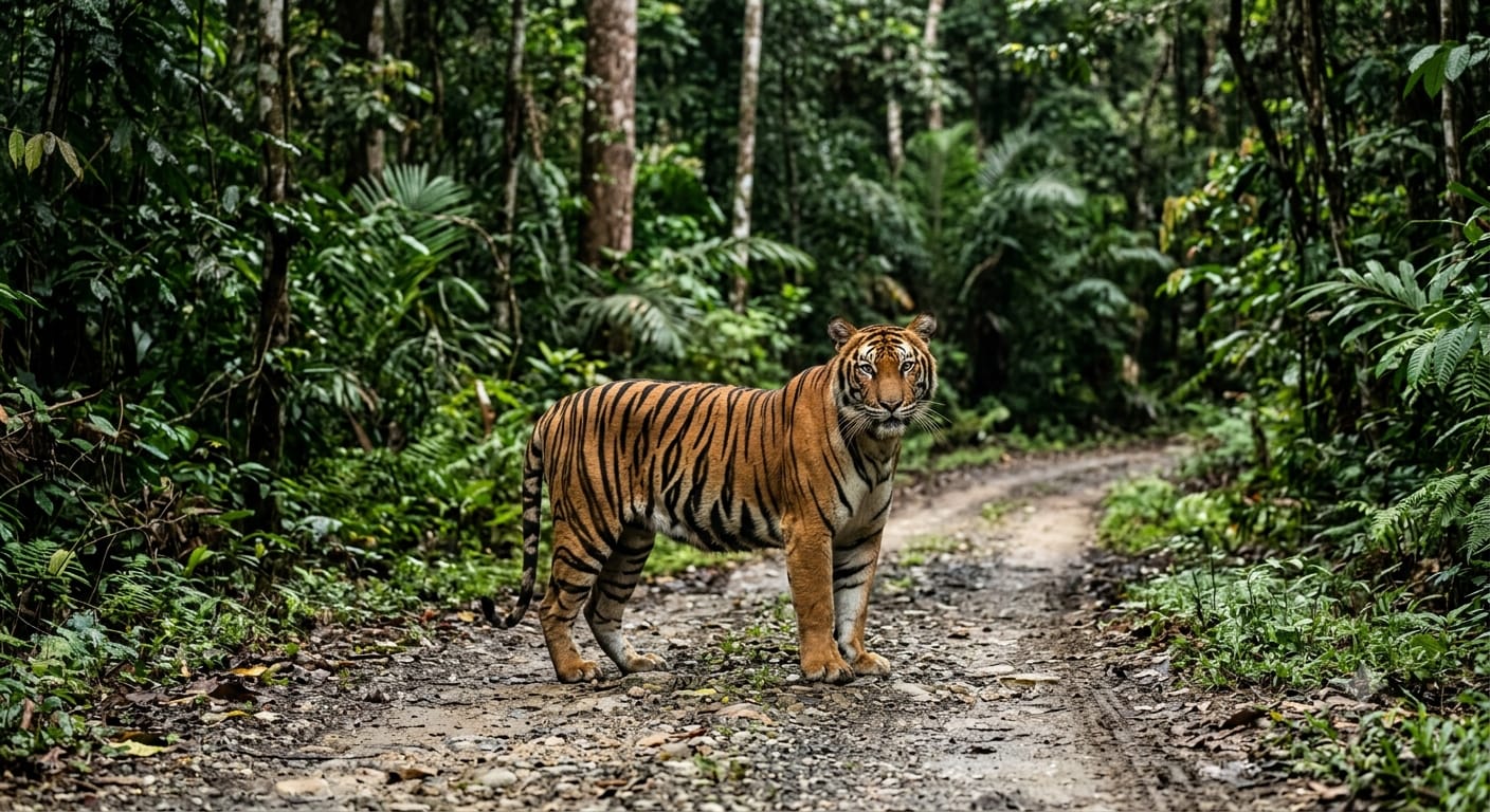 Kisah Jakuk dan Harimau di Jalan Hutan Tebing Tinggi