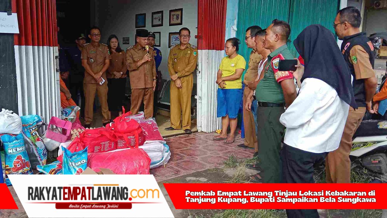 Pemkab Empat Lawang Tinjau Lokasi Kebakaran di Tanjung Kupang, Bupati Sampaikan Bela Sungkawa