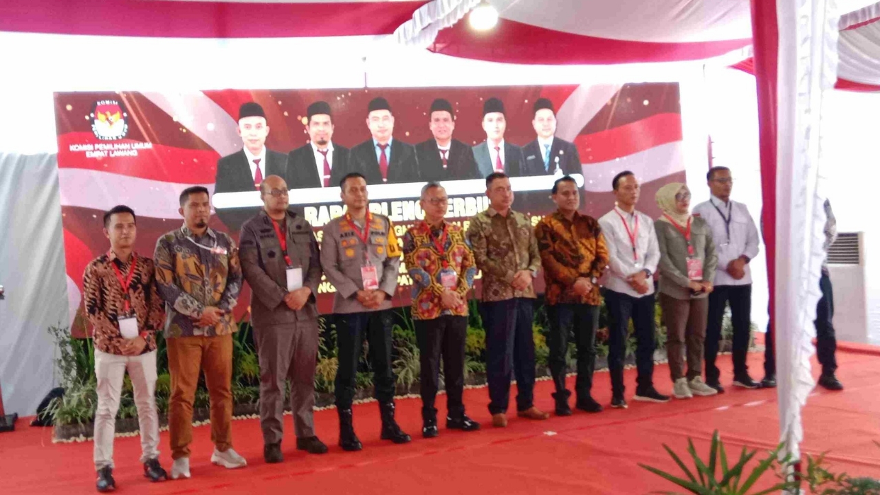 KPU Empat Lawang Gelar Pleno Terbuka Rekapitulasi PSU Pilkada 2024 Pasca Putusan MK
