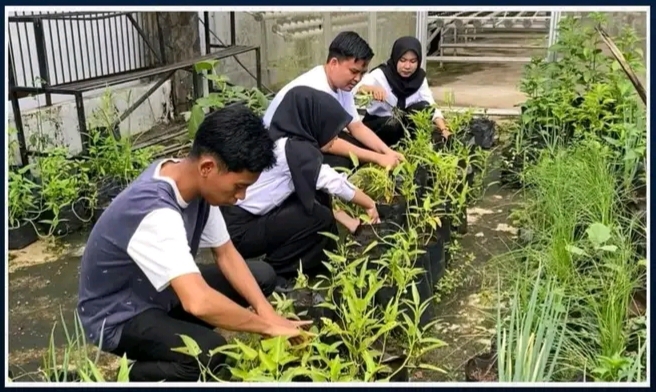 Lapas Empat Lawang Tingkatkan Pembinaan Kemandirian Lewat Pembersihan dan Persiapan Media Tanam Hidroponik