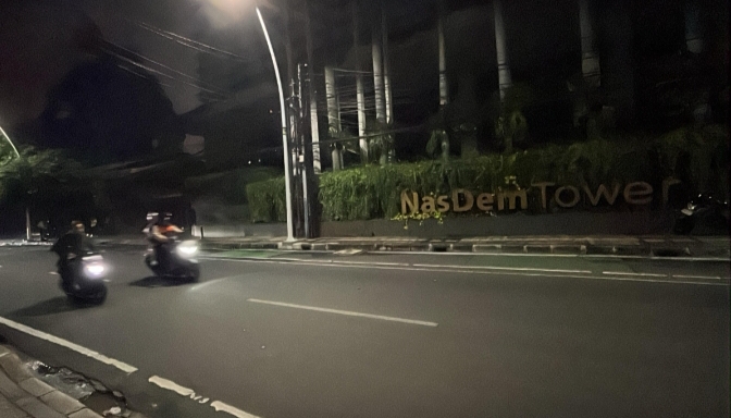 Sempat Didemo Massa HMI, Kondisi Nasdem Tower Kini Terpantau Sepi