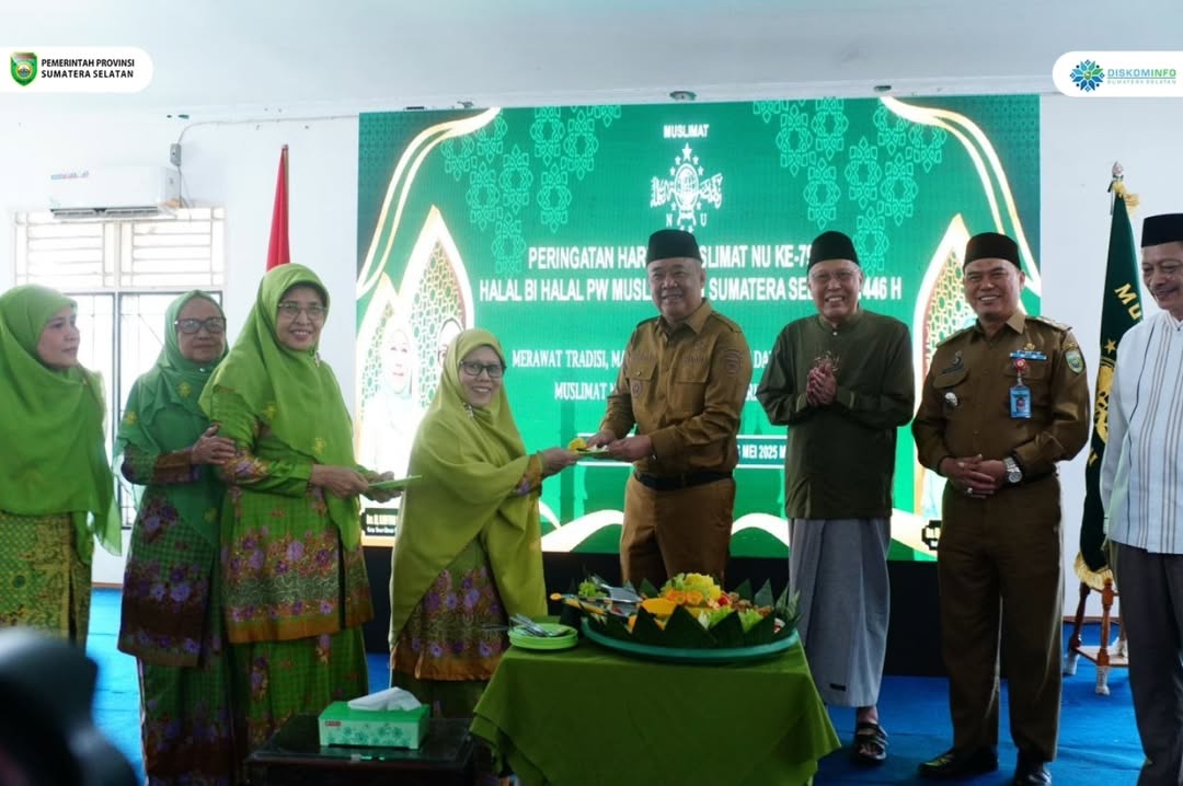 Wagub Sumsel Cik Ujang Hadiri Peringatan Harlah ke-79 Muslimat NU: Dorong Kaderisasi dan Sinergi