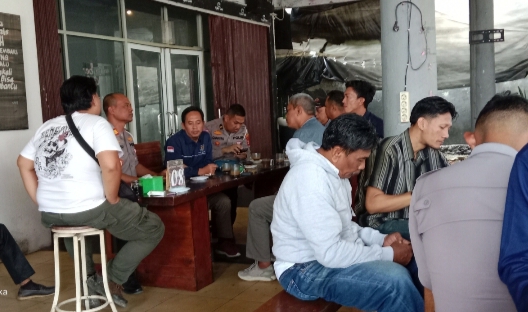 Satlantas Polres Empat Lawang Gelar Coffee Morning Bersama Wartawan Perkuat Sinergi Polri dan Media