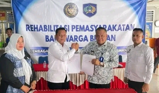Lapas Kelas IIB Empat Lawang Teken MoU dengan BNNK untuk Laksanakan Program Rehabilitasi Pemasyarakatan 2025