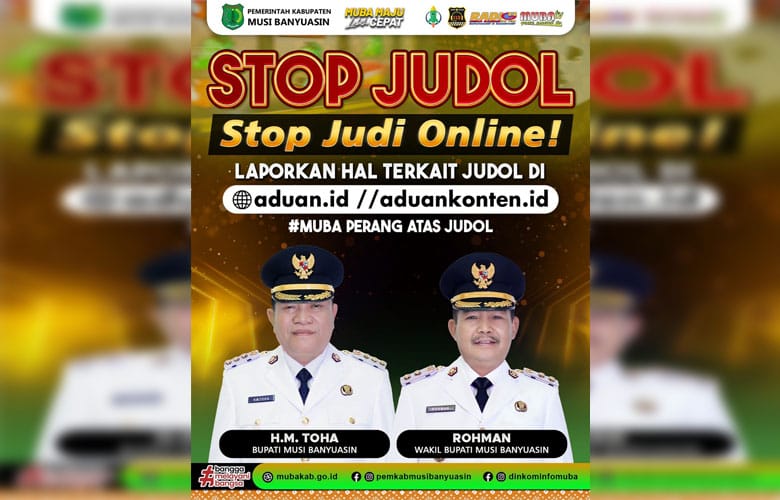 Perangi Judi Online, Komdigi dan Pemkab Muba Luncurkan Kampanye: JudiPastiRugi