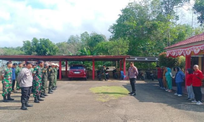 Tingkatkan Kamtibmas, Linmas Empat Lawang Ikuti Pelatihan dari Polsek Talang Padang