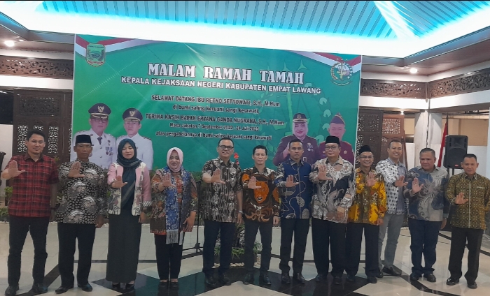 Malam Ramah Tamah Kejari Empat Lawang, Retno Setyowati Resmi Gantikan Eryana Ganda Nugraha