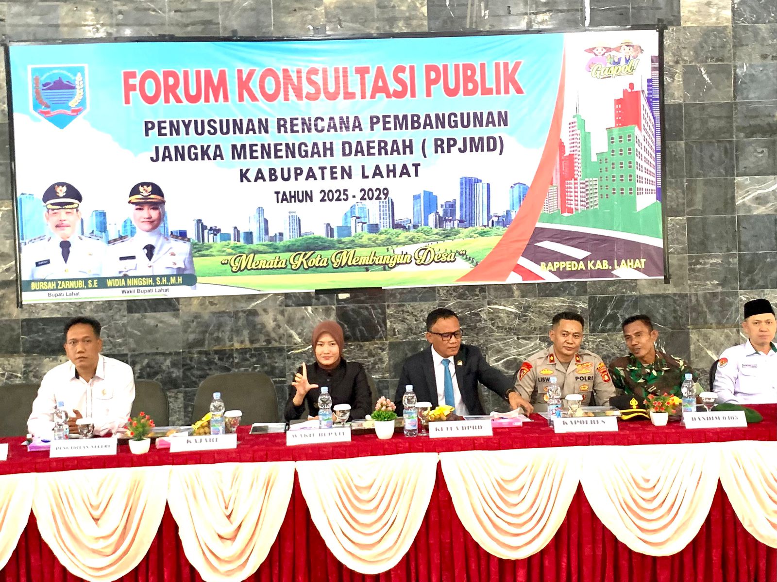 Wakil Bupati Lahat Buka Forum Konsultasi Publik RPJMD 2025-2029, Tekankan Kualitas Program dan Partisipasi