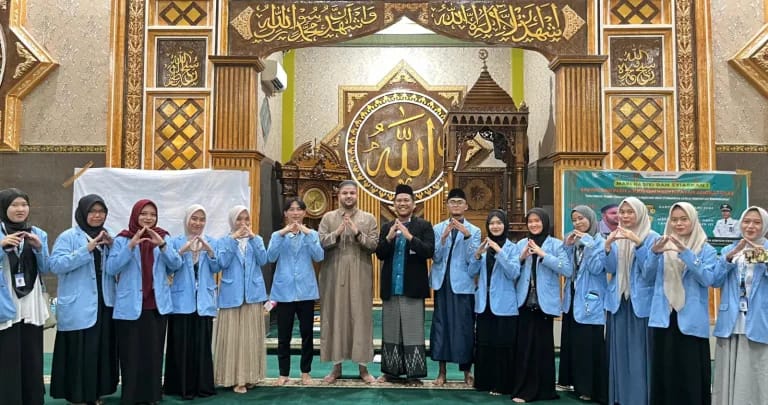 Mahasiswa KKN UIN Raden Fatah dan Laznas Sahabat Yatim Gelar Safari Dakwah di Banyuasin