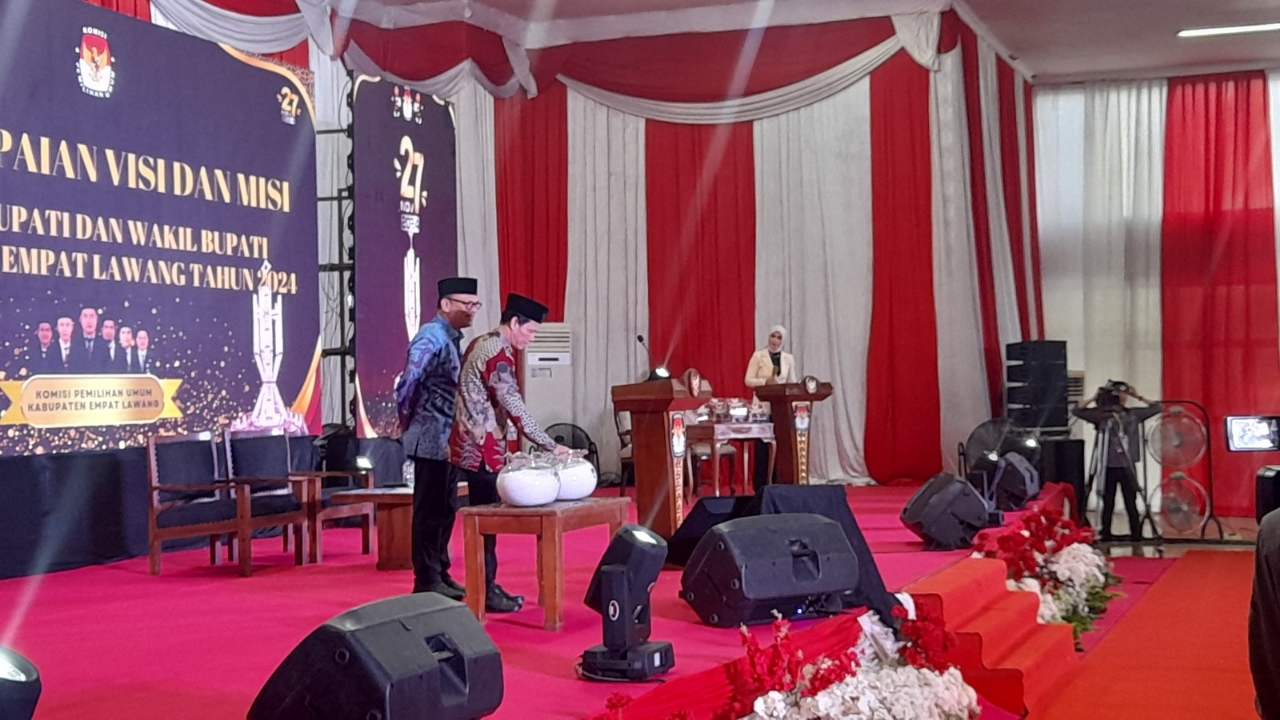 Penyampaian Visi Misi Calon Bupati dan Wakil Bupati Empat Lawang Digelar di Gedung Serbaguna