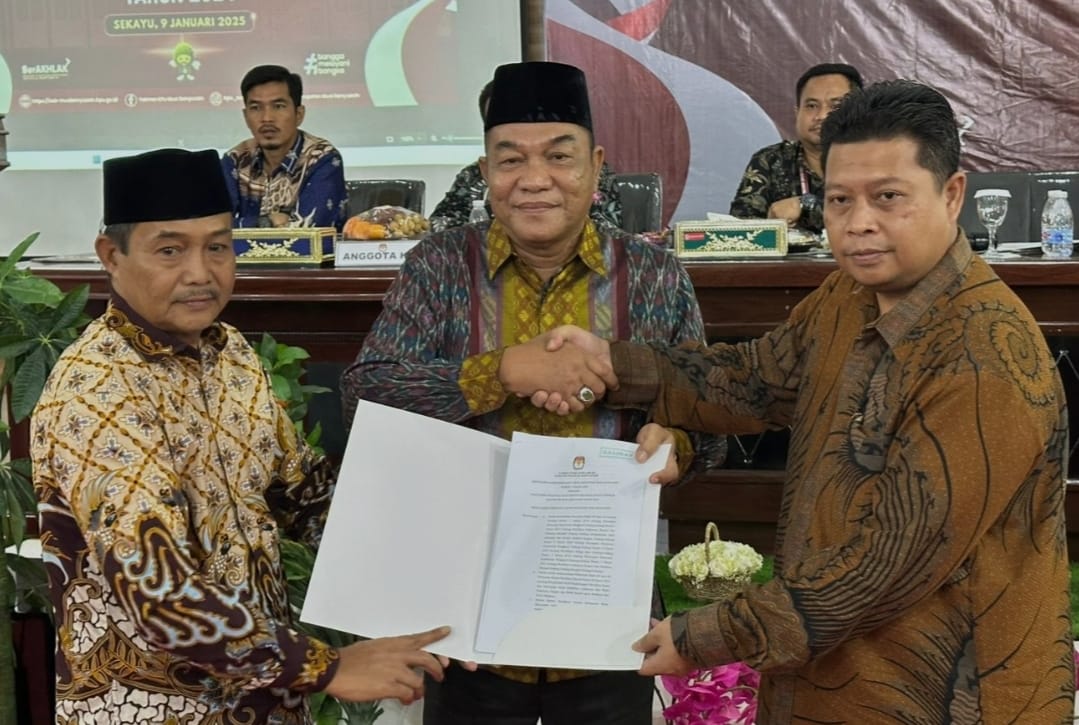 Hasil Resmi Pilkada Muba, HM Toha dan Rohman Ditetapkan sebagai Bupati dan Wakil Bupati Terpilih