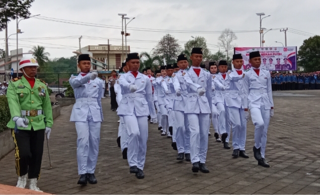 Sukses Kibarkan Sang Saka, Inilah Petugas Inti Paskibraka Kabupaten Empat Lawang 2025