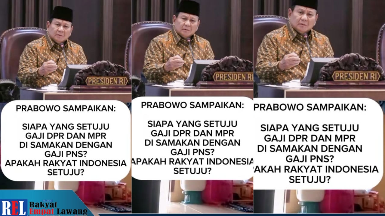 Cek Fakta: Benarkah Prabowo Akan Samakan Gaji DPR dan MPR dengan PNS?