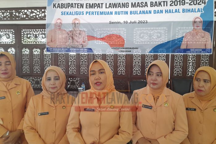 Kukuhkan Kepengurusan DWP Empat Lawang, Bunda Berikan Pesan Menyentuh