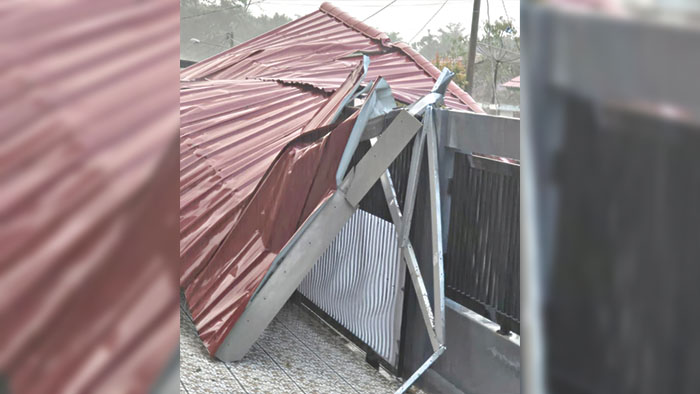 Puting Beliung Terjang Muara Beliti, Atap Rumah Warga Musi Rawas Rusak Parah