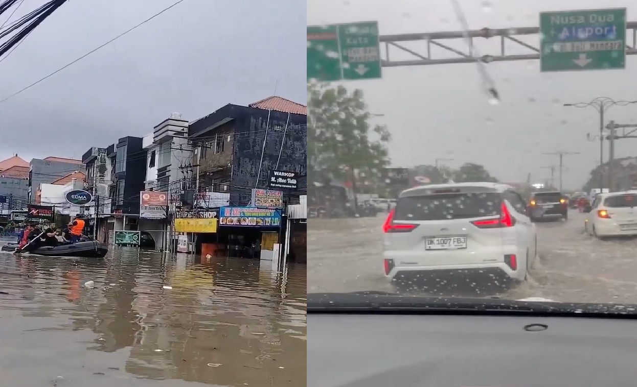 Bali Dilanda Banjir Besar, 2 Korban Meninggal, Jalur Gilimanuk–Denpasar Lumpuh Total