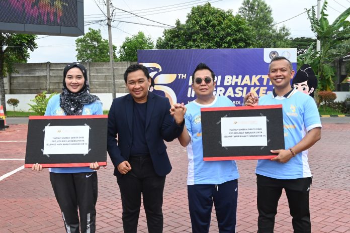 Fun Walk dan Senam Bersama Meriahkan Hari Bakti Imigrasi ke-75 di Palembang