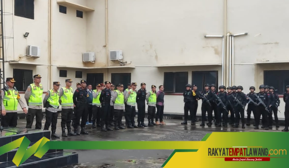 Polres Empat Lawang Turunkan Ratusan Personel untuk Pastikan Keamanan Proses Pleno Rekapitulasi