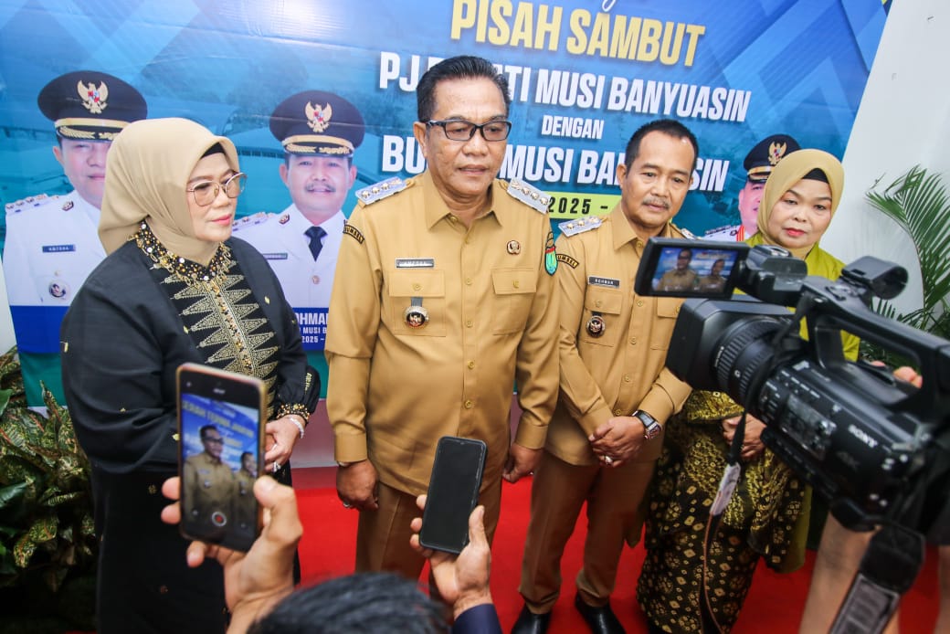 Serah Terima Jabatan Bupati Muba, H M Toha SH Resmi Dilantik