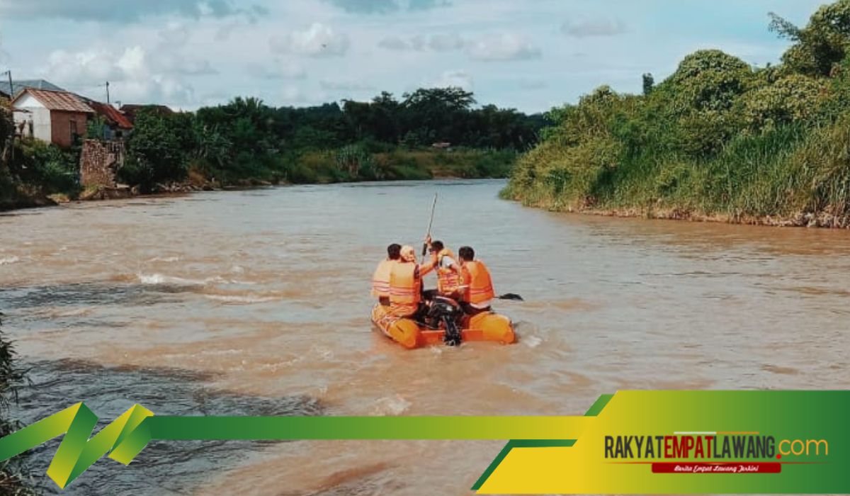 Update Pencarian Anak 9 Tahun yang Hanyut di Sungai Musi Tiga Perahu Karet Di Terjunkan