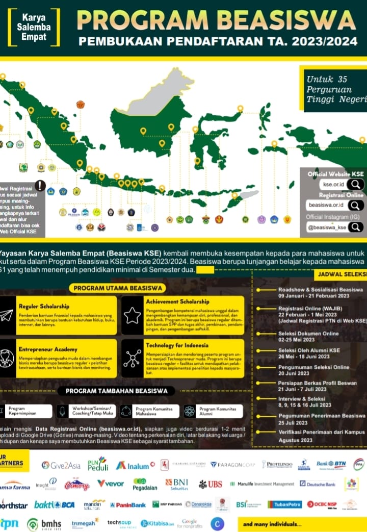 Beasiswa 2023 Karya Salemba Empat Akan Dibuka, Simak Ketentuan Syarat Daftarnya!