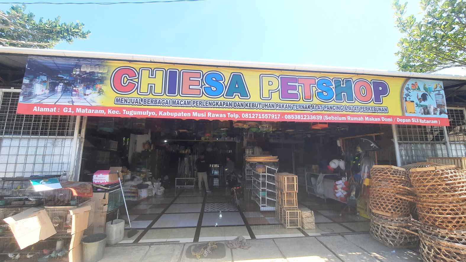 Chiesa Petshop, Toko Serba Ada untuk Pecinta Hewan dan Petani di Tugumulyo Musi Rawas