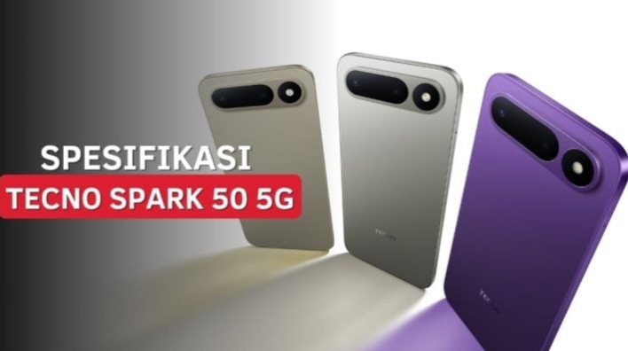 TECNO Spark 50 5G Resmi Meluncur, Bawa Baterai Jumbo 6500 mAh dan Fitur AI Canggih