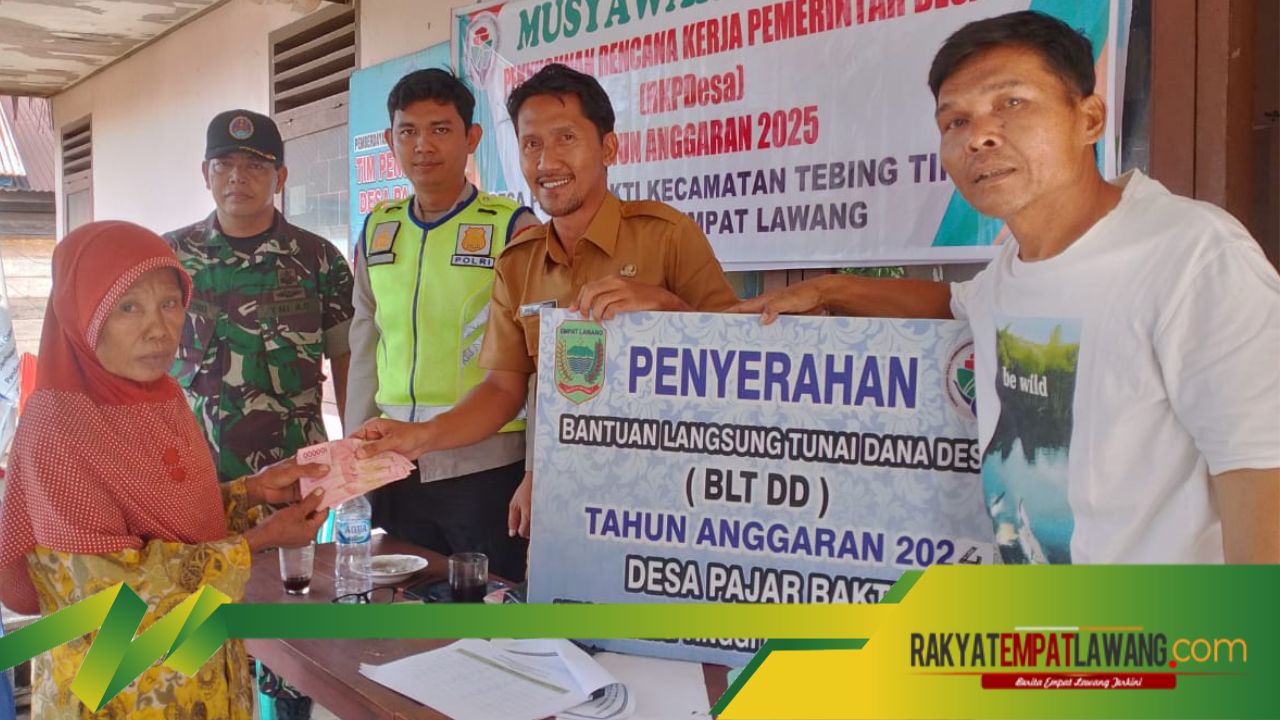 Pemerintah Desa Pajar Bakti Salurkan BLT DD Tahap 3 dan 4 Tahun 2024