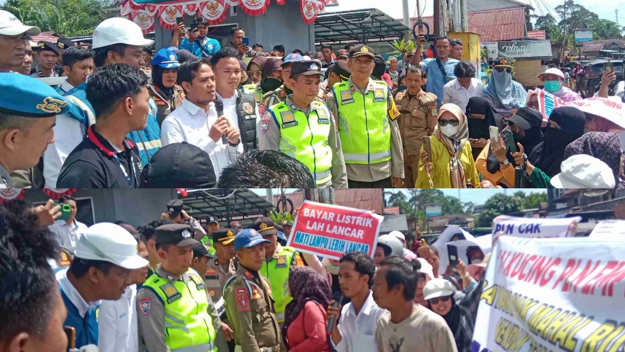 Warga Gelar Aksi Damai di Kantor PLN Tebing Tinggi, Tuntut Aliran Listrik Kembali Normal