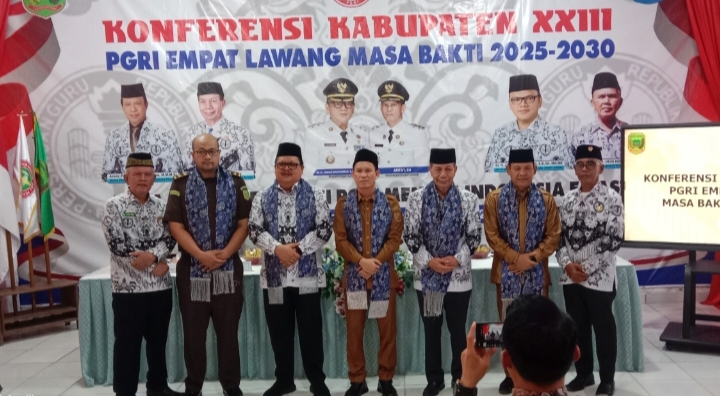 PGRI Empat Lawang Gelar Konferensi Kabupaten XXlll Masa Bakti 2025–2030, Wabup Arifai Resmi Membuka Acara