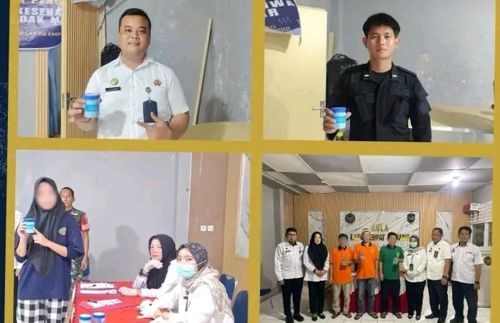 Lapas Empat Lawang Gelar Tes Urine Rutin Cegah Peredaran Narkoba