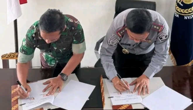 Perkuat Sistem Keamanan, Lapas Empat Lawang Jalin Kerja Sama Strategis dengan Koramil 405-01/Tebing Tinggi