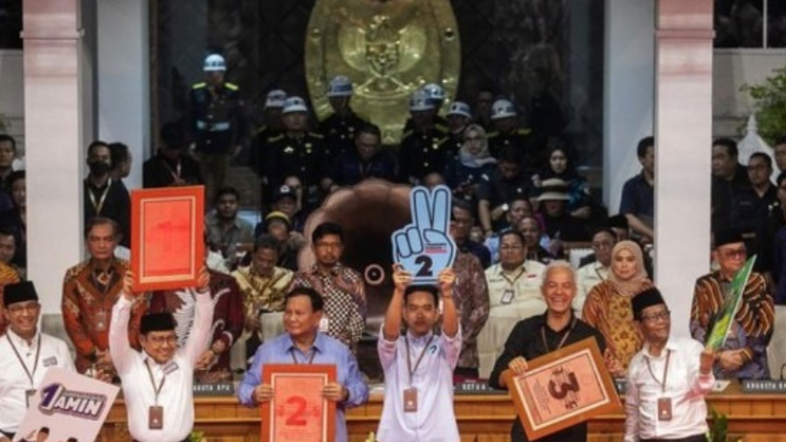 Hasil Pengundian Nomor Urut Capres 2024: Anies Nomor 1, Prabowo Nomor 2, Ganjar Nomor 3