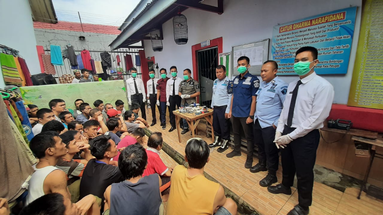 Lapas Kelas III Pagaralam Lakukan Giat Razia