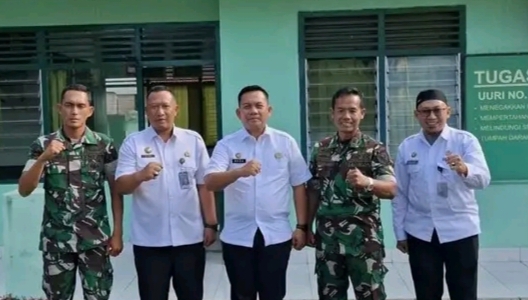 Kalapas Empat Lawang Jalin Sinergi dan Koordinasi dengan Koramil 405-01/Tebing Tinggi