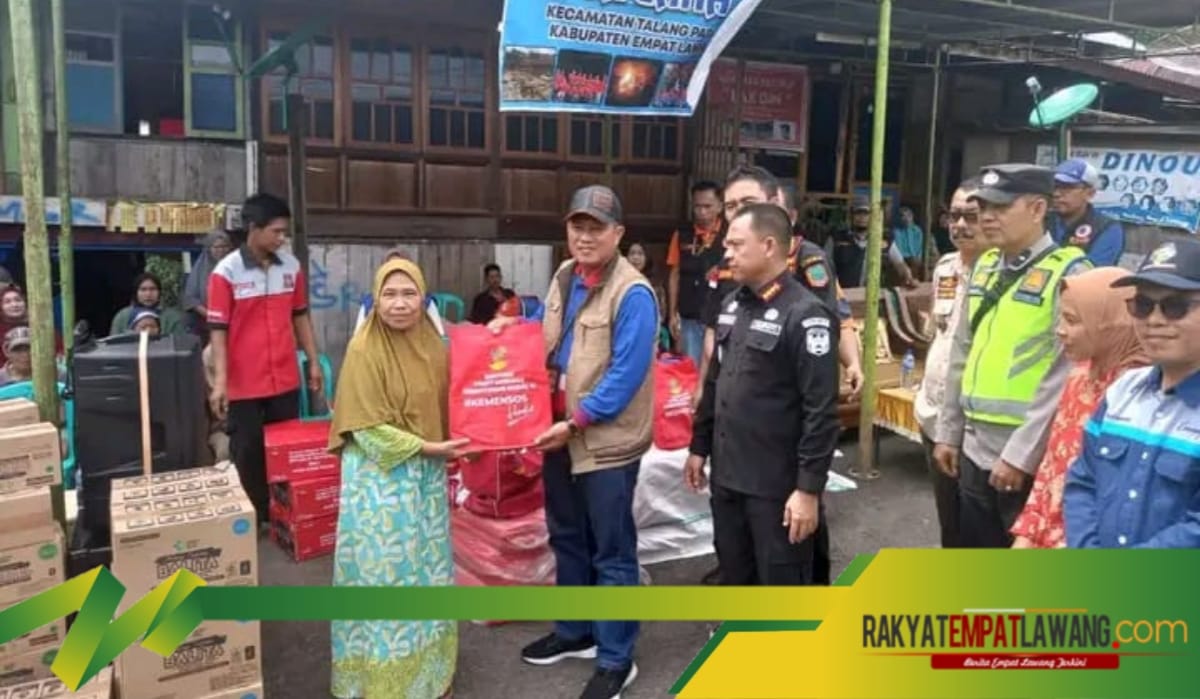 Pj Bupati Empat Lawang, Tinjau Lokasi Banjir di Talang Padang dan Salurkan Bantuan untuk Warga Terdampak