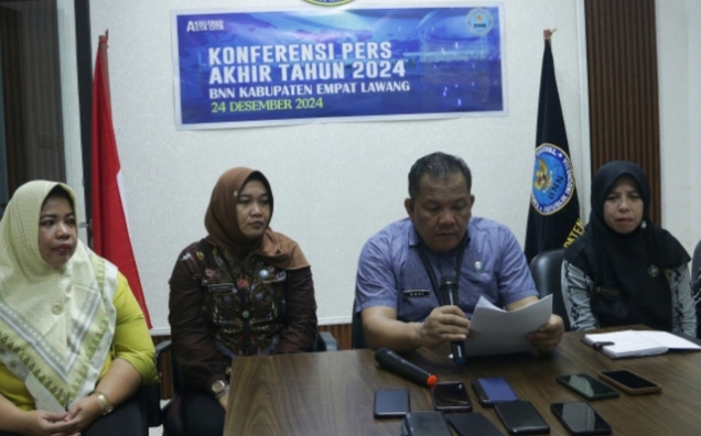 BNNK Empat Lawang Gelar Konferensi Pers Akhir Tahun, Paparkan Capaian 2024 dan Rencana Strategis 2025