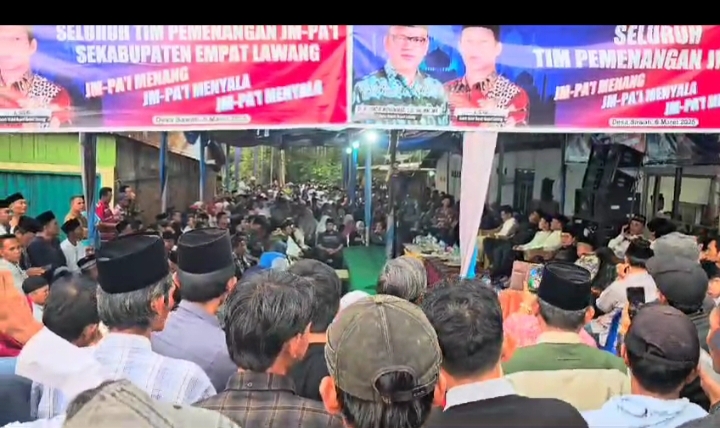 Antusias Warga Hadiri Buka Bersama Pasangan Joncik Muhammad - Arifa’i di Muara Pinang