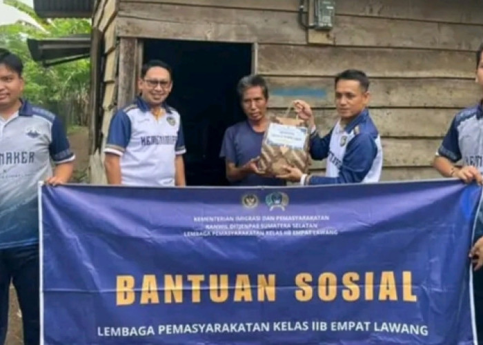 Lapas Empat Lawang Salurkan Bantuan Sosial, Wujud Nyata Kepedulian untuk Masyarakat