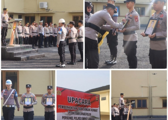 Tegas Berantas Narkoba, Kapolres Empat Lawang PTDH Dua Anggota Polri