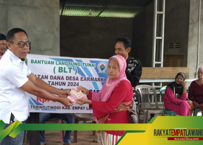 Realisasikan BLT-DD Tahap Kedua Kepala Desa Tanjung Kupang Baru Sampaikan Harapan Kepada Masyarakat