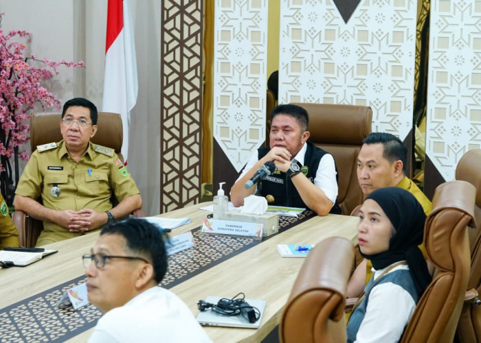 Gubernur Sumsel Hadiri Rakor Penanganan Inflasi dan Antisipasi Cuaca Ekstrem Jelang Idul Fitri 1446 H