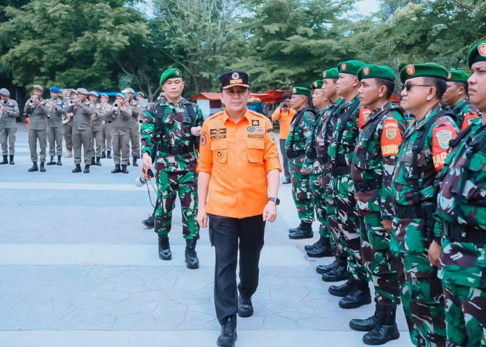 Pj Gubernur Sumsel Pimpin Apel Kesiapsiagaan Penanggulangan Bencana