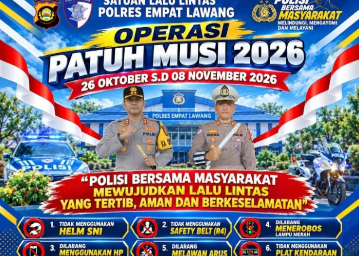 Operasi Patuh Musi 2026 Segera Dimulai, Pengendara di Empat Lawang Diminta Tertib Lalu Lintas