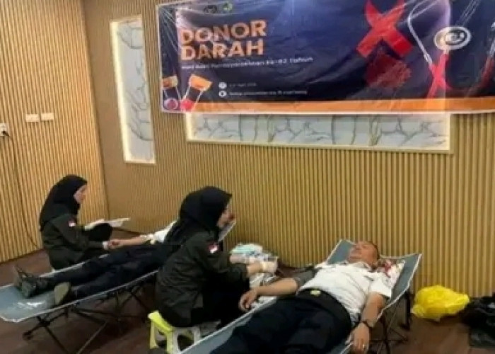 Lapas Empat Lawang Gelar Donor Darah, Wujud Nyata Kepedulian di Hari Bakti Pemasyarakatan ke-62