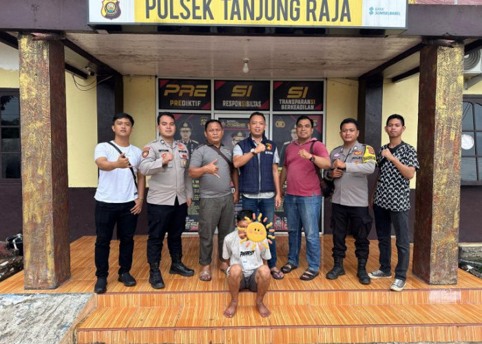 Buruh Harian Lepas Diamankan Tim Rajawali Polsek Tanjung Raja Atas Kepemilikan Senjata Tajam
