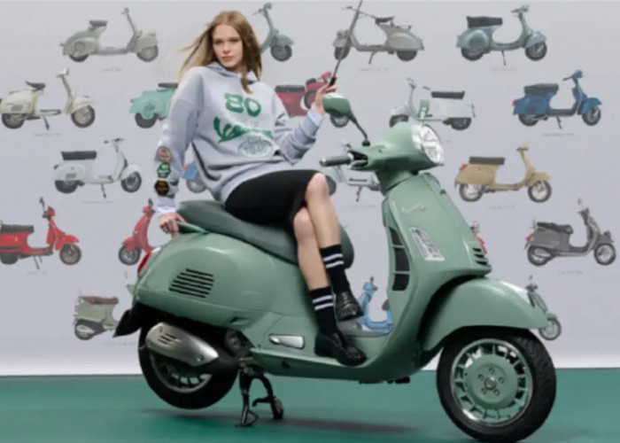 Vespa GTS 80TH Meluncur, Skutik Klasik Edisi 80 Tahun Dibanderol Rp93,5 Juta